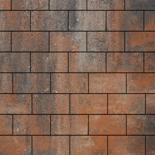 Тротуарная плитка Steinrus Бельпассо Медио, 80 мм, ColorMix Рей, гладкая по низкой цене