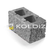 Блок бетонный стеновой Колотая фактура 390х190х188 - Черный Колдиз с доставкой от официального дилера завода