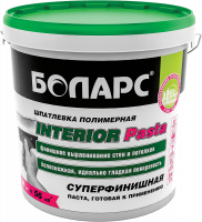 Шпатлевка готовая INTERIOR PASTA 8 кг Боларс с доставкой от официального дилера завода