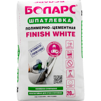 Шпатлевка полимерно-цементная FINISH WHITE 5 кг Боларс с доставкой от официального дилера завода