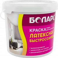 Краска водно-дисперсионная латексная быстросохнущая (ВД-АК 206) 3 кг БОЛАРС с доставкой от официального дилера завода