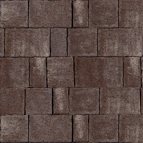Тротуарная плитка Steinrus Старый город Штайн, 60 мм, ColorMix Браун, Native по низкой цене