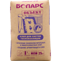 Клей для теплоизоляции морозостойкий (до -10°С) ОБЪЕКТ Боларс с доставкой от официального дилера завода
