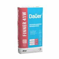 Шпатлевка цементная финишная белая 180/6,5/F50 ГОСТ 33699 DAUER FINNER 41W с доставкой от официального дилера завода