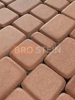 Плитка тротуарная Старый город Бордовая 50 мм, 3 размера в комплекте Броштайн с доставкой от официального дилера завода