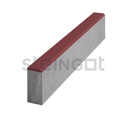 Бордюр Садовый 1000*200*80 Темно-красный по низкой цене