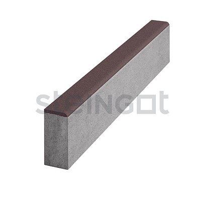 Бордюр Садовый 1000*200*80 Темно-коричневый по низкой цене