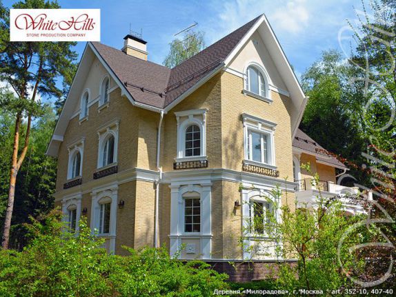 Декоративный облицовочный кирпич Терамо Брик 352-10 углы White Hills по низкой цене