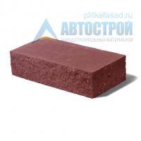 Кирпич бетонный стеновой полнотелый фасадный колотый угловой красный А-Строй с доставкой от официального дилера завода