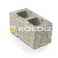 Блок бетонный стеновой Колотая фактура 390х190х188 - Серый Колдиз с доставкой от официального дилера завода