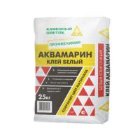 Клей для плитки и керамогранита усиленный С2Т ”Каменный цветок” “АКВАМАРИН” 25 кг Белый. с доставкой от официального дилера завода