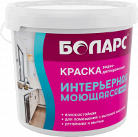 Краска водно-дисперсионная интерьерная моющаяся (ВД-АК 218) 3 кг БОЛАРС с доставкой от официального дилера завода