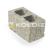 Блок бетонный стеновой Колотая фактура 390х190х188 - Белый Колдиз с доставкой от официального дилера завода