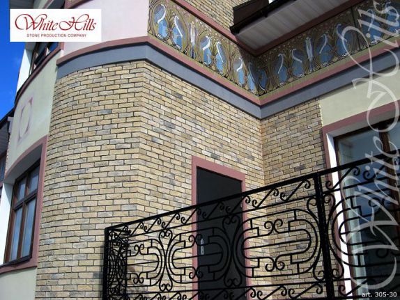 Декоративный облицовочный кирпич Бремен Брик 305-30 углы White Hills по низкой цене
