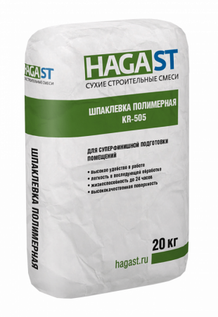 Шпаклевка гипсовая полимерная KR-505 HAGA ST по низкой цене