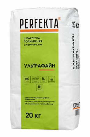 Шпаклевка полимерная суперфинишная Perfekta УЛЬТРАФАЙН белый 20 кг по низкой цене