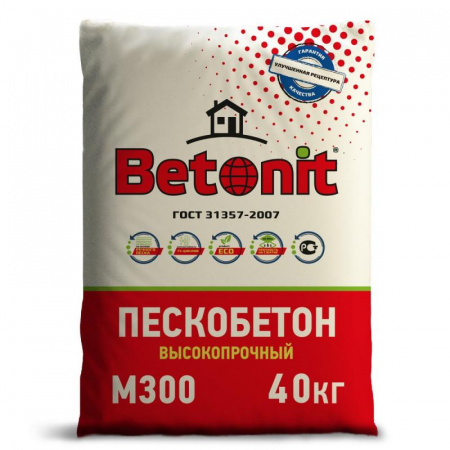 Пескобетон ГОСТ М300 40кг Betonit по низкой цене