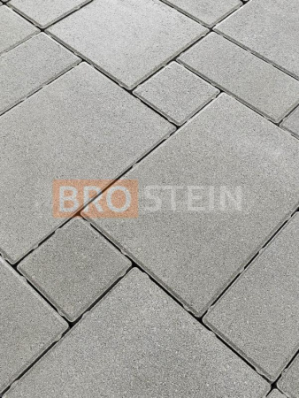 Плитка тротуарная Brostein 4 Серая 60 мм, 4 размера в комплекте по низкой цене