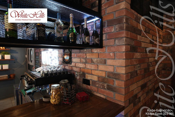 Декоративный облицовочный кирпич Кельн Брик 323-90 углы White Hills по низкой цене