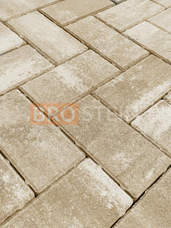 Брусчатка Оникс Песочный 100x200x50 мм Броштайн по низкой цене