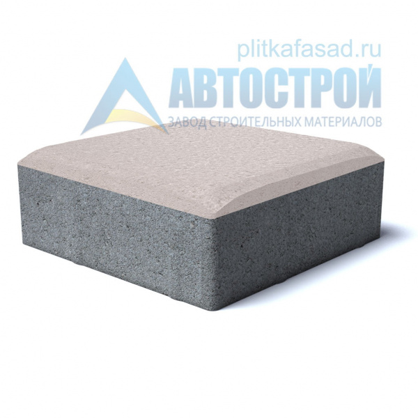 Тротуарная плитка «Английский булыжник малый» 160х160х40 (16х16х4) белая Автострой по низкой цене