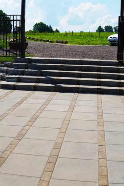 Тротуарная плитка Квадрат Стандарт Серый 330x330х50 Колдиз по низкой цене