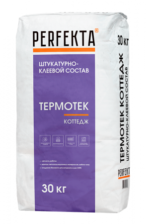Штукатурно-клеевой состав Термотек Коттедж, 30 кг Перфекта по низкой цене