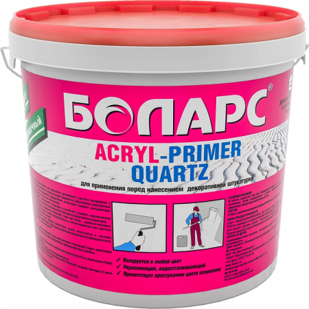 Грунт колеровочный акриловый Acryl-primer Quartz 3 кг БОЛАРС по низкой цене