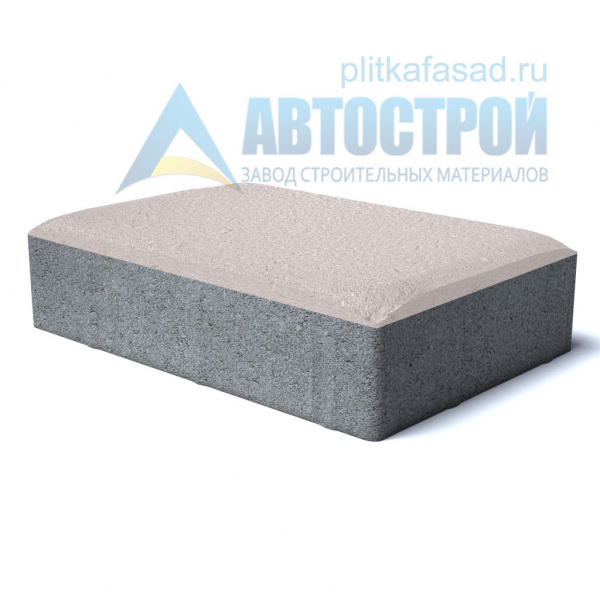 Тротуарная плитка «Английский булыжник большой» 160х240х40 (16х24х4) белая Автострой по низкой цене
