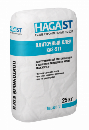 Плиточный клей для керамической плитки KAS-511 HAGA ST по низкой цене