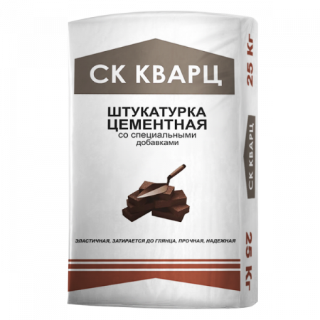 Штукатурка цементная (Ручного нанесения) 25 кг Кварц по низкой цене