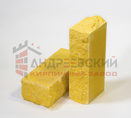 Кирпич гиперпрессованный угловой Скала Желтый 1.4 NF Андреевский по низкой цене