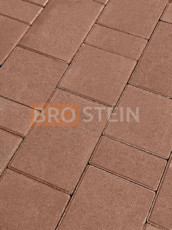 Плитка тротуарная Ривьера Бордовая 50 мм, 3 размера в комплекте Броштайн по низкой цене