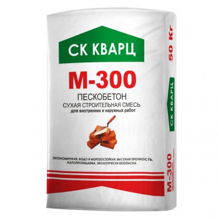 Сухая смесь Пескобетон М-300 ЭКОНОМ 50 кг Кварц по низкой цене