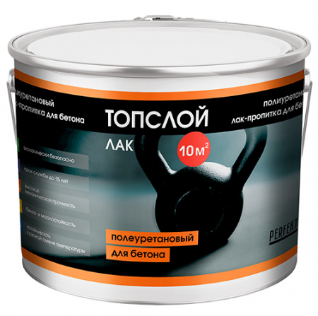 Лак-пропитка полиуретановый для бетона Топслой Лак, 3 кг по низкой цене