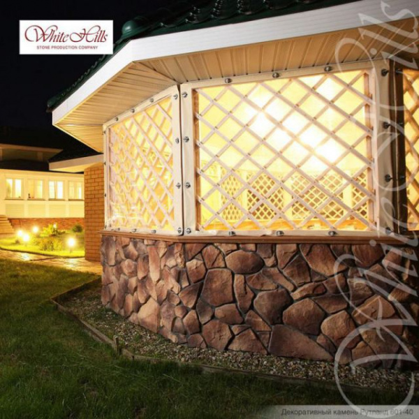 Искусственный декоративный камень Рутланд 601-40 углы White Hills по низкой цене