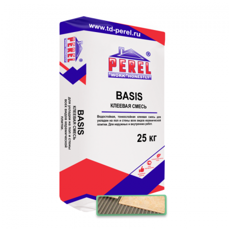 0311 Basis Клеевая смесь для керамической плитки PEREL 25 кг по низкой цене