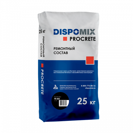 Ремонтный состав тиксотропный быстротвердеющий Procrete TR450, 25 кг DISPOMIX по низкой цене