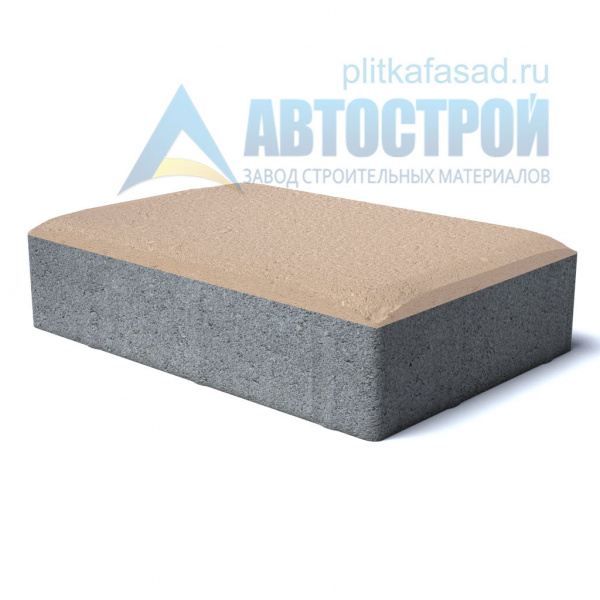 Тротуарная плитка «Английский булыжник большой» 160х240х40 (16х24х4) бежевая Автострой по низкой цене