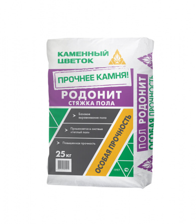 Стяжка пола Каменный цветок Родонит 25 кг по низкой цене