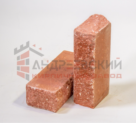 Кирпич гиперпрессованный угловой Скала Красный 1.4 NF Андреевский по низкой цене